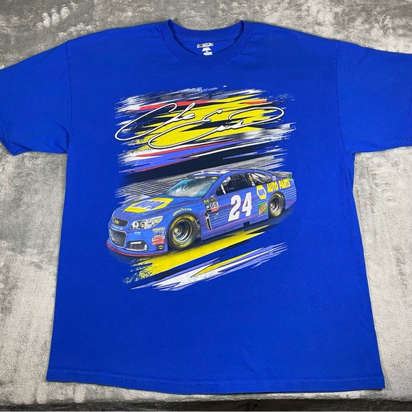 NASCAR Chase Elliott Graphic T Shirt Men’s XL Blue Short Sleeve Racing NAPA #24 - Picture 9 of 9